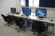 Office desks for radar training